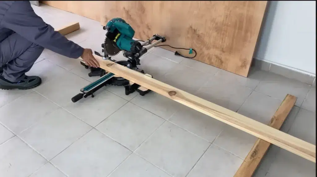 Royalsons carpenter working on custom woodwork in Dubai