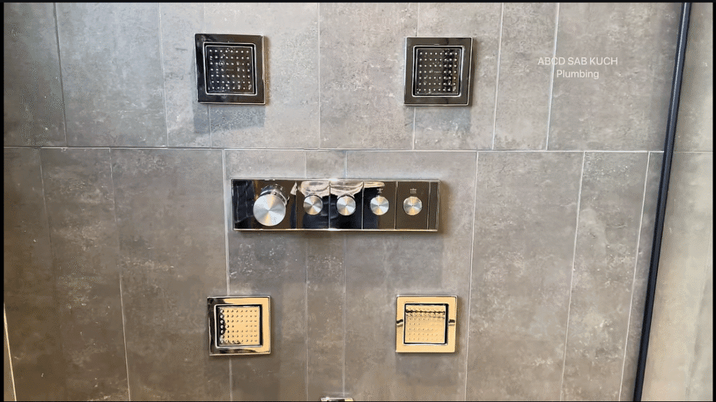 Plumber connecting water heater pipes in Dubai