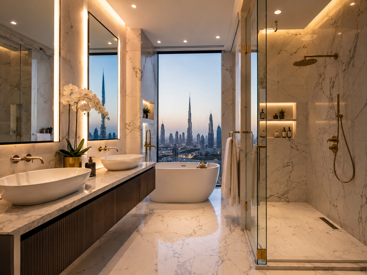 Luxury bathroom remodeling in Dubai