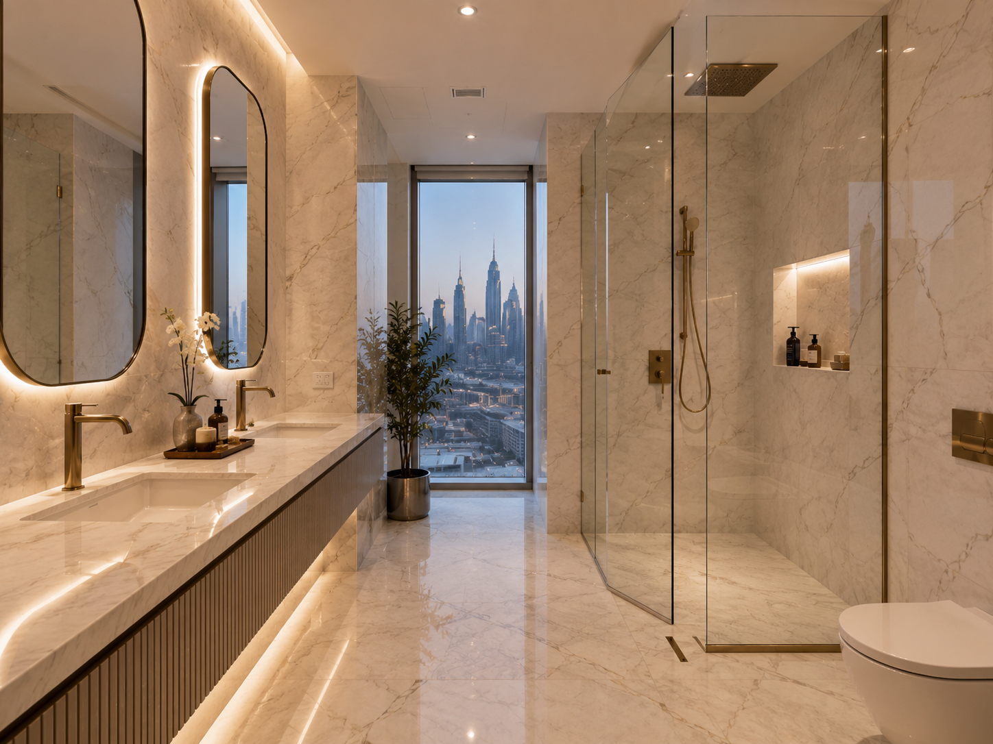 Modern bathroom upgrade in Dubai