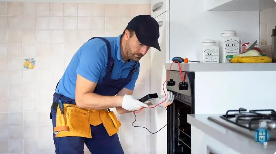 Electrician installing smart switches in a Dubai smart home