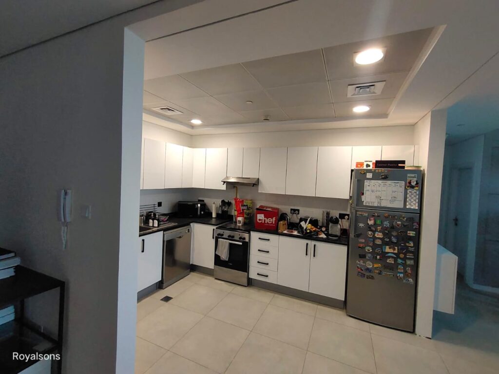 Kitchen island with pendant lighting