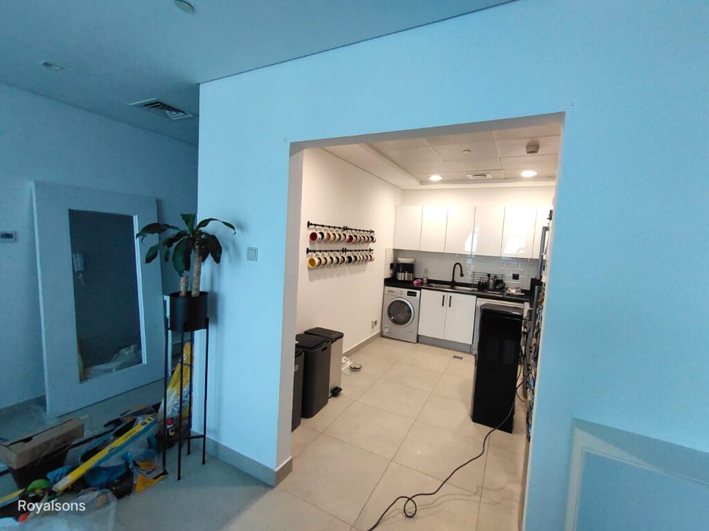 Wooden cabinets in a cozy kitchen design